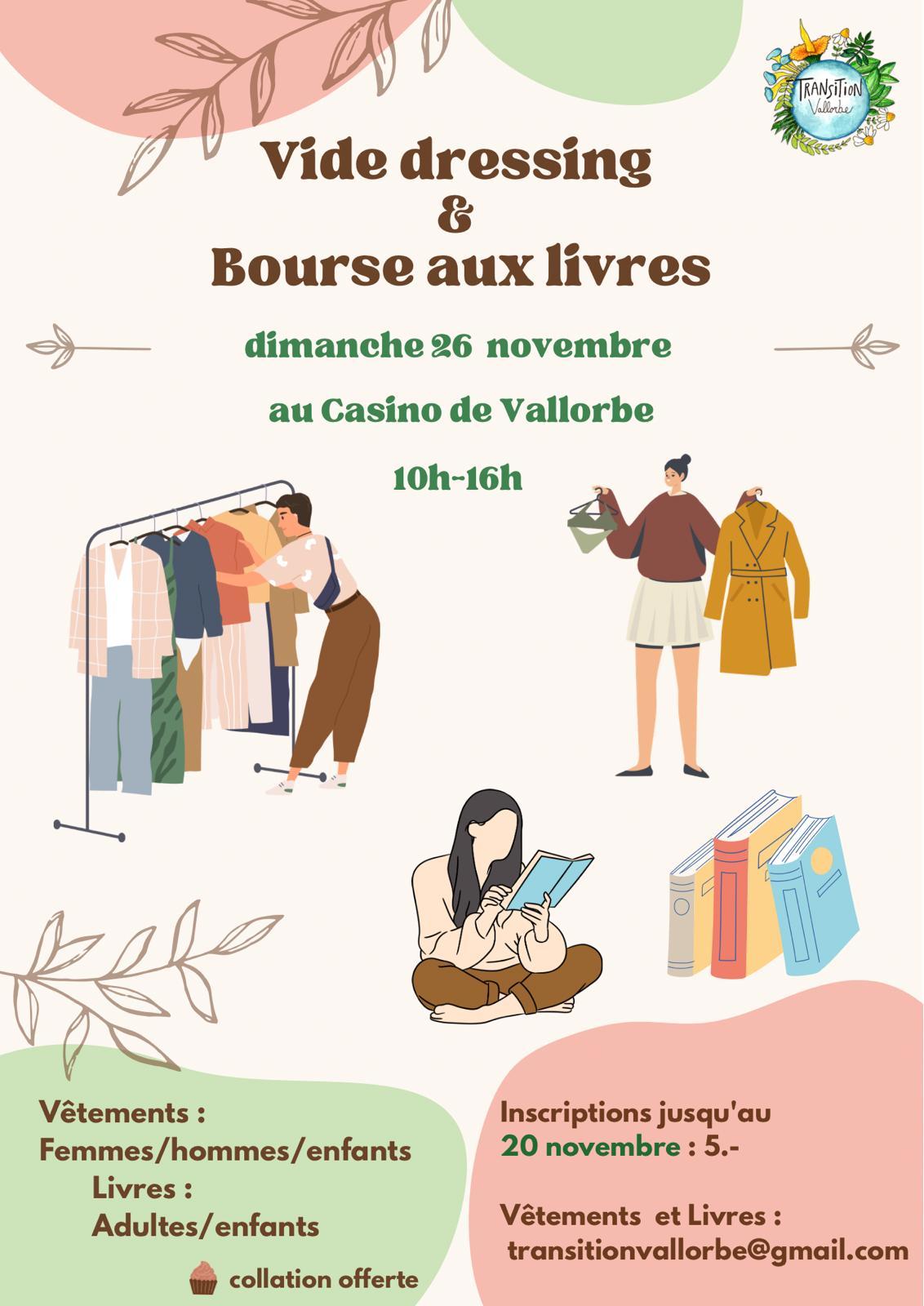 Bourse aux livres à Vallorbe le 4 juin 2023 Bourse aux livres à Vallorbe le 26 novembre 2023